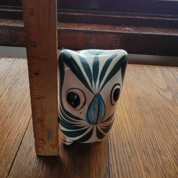 Vintage Hand Painted Owl Made in Mexico - Picture 10 of 11